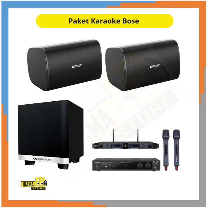 Paket  Karaoke Premium Speaker Bose DM6SE - Subwoofer Audiobank KSB120